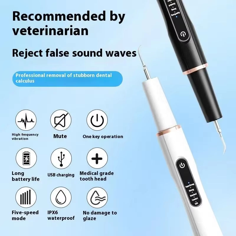 Pet Ultrasonic Tooth Cleaner – Smart Dog & Cat Tartar Remover Dental Scaler Kit