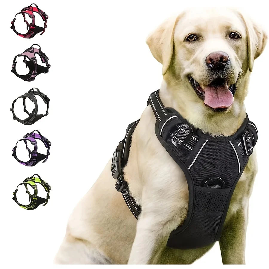 Ultimate Control No-Pull Dog Harness – Reflective Front-Clip Training Vest for Large Breeds
