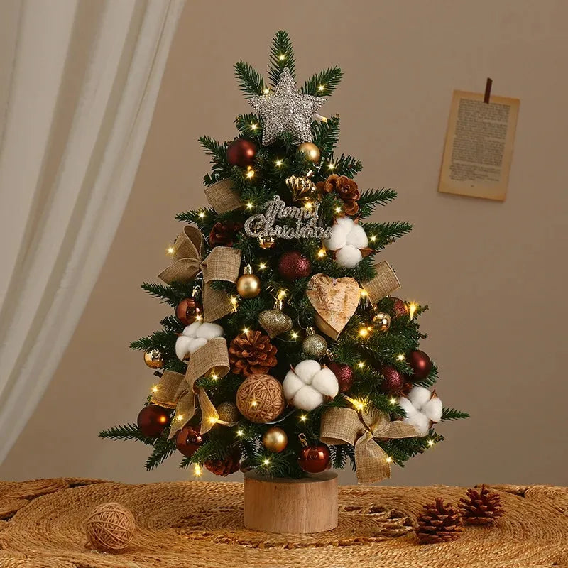 2025 Decorative Mini Christmas Tree – Tabletop 45cm/60cm Holiday Ornament