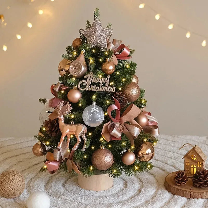 2025 Decorative Mini Christmas Tree – Tabletop 45cm/60cm Holiday Ornament