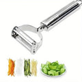 Stainless Steel Double-Head Vegetable Peeler – Multifunctional Fruit & Melon Planer for Kitchen Use