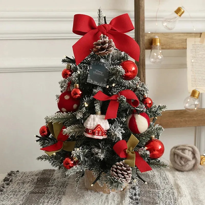 2025 Decorative Mini Christmas Tree – Tabletop 45cm/60cm Holiday Ornament