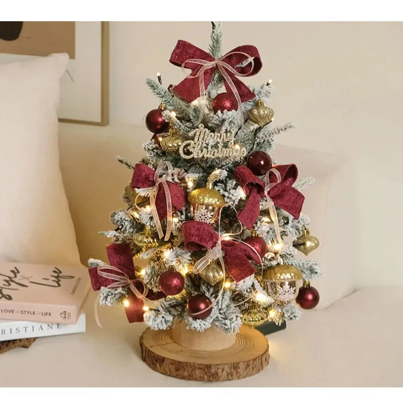 2025 Decorative Mini Christmas Tree – Tabletop 45cm/60cm Holiday Ornament