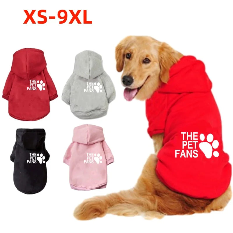 "Winter Warm Designer Dog Hoodie – Fashion Pet Clothing for Chihuahua, French Bulldog & Large Dogs"