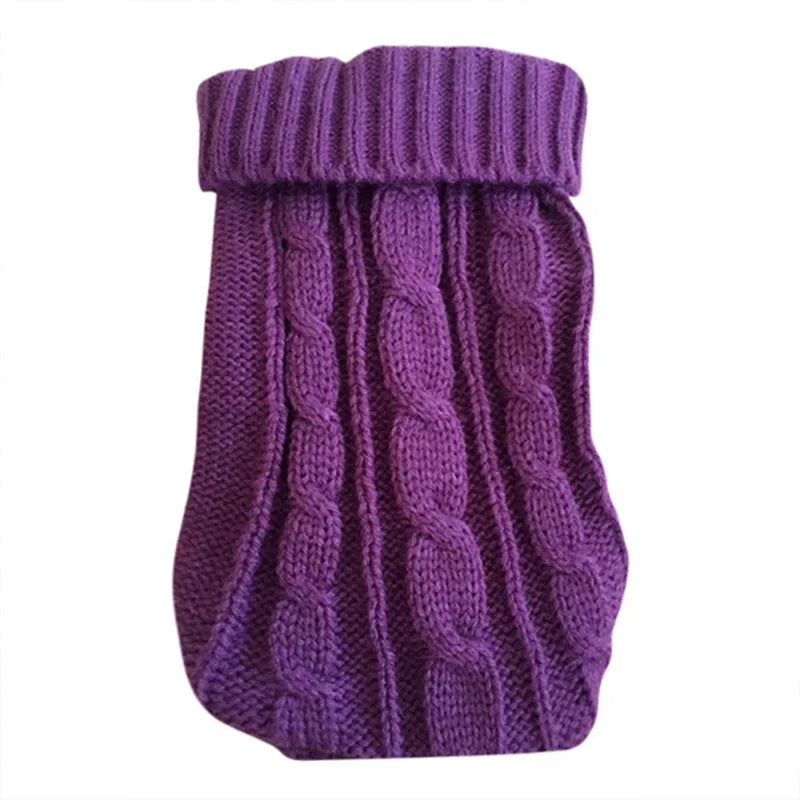 Knitted Winter Dog Sweater – Warm Pet Clothes for Small & Medium Dogs, Chihuahua, Puppy, and Yorkshire Terriers