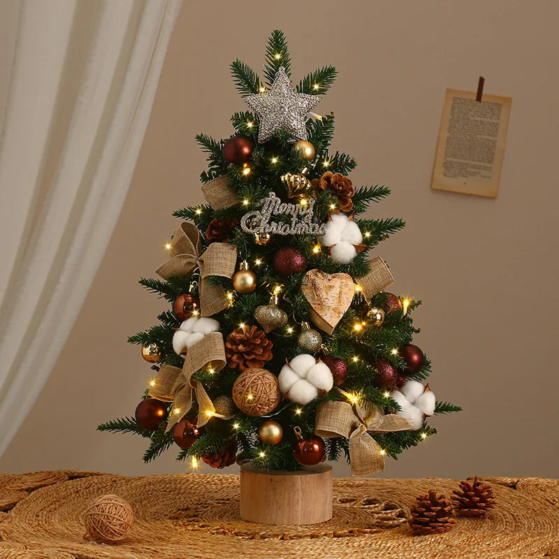 2025 Decorative Mini Christmas Tree – Tabletop 45cm/60cm Holiday Ornament