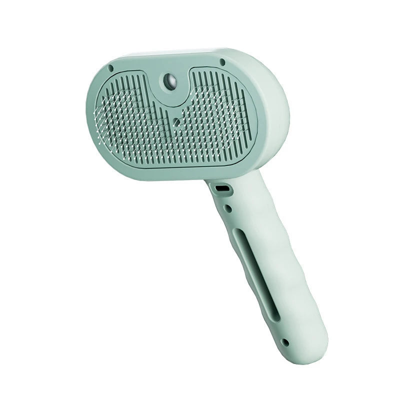 Pet Steam Massage Comb – Soft Round-Head Brush with Spray Function for Hair Removal and Grooming, Safe for Dogs & Cats