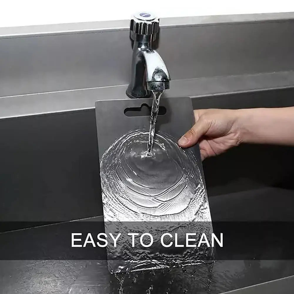 Premium Titanium-Stainless Steel Cutting Board | Double-Sided 304 Food-Grade Metal Chopping Board for Meat, Fruit & Vegetables