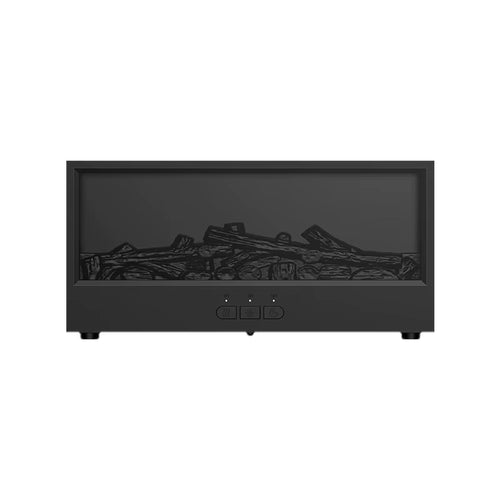 Electric 3D Flame Fireplace Humidifier & Aroma Diffuser with Remote Control, Fine Mist Technology